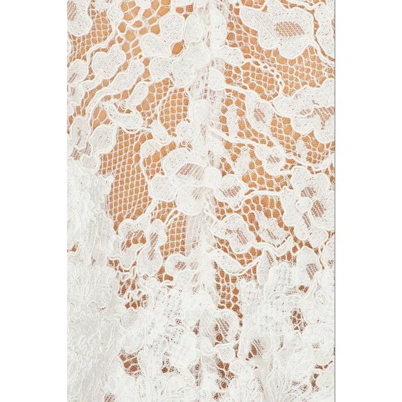 Helsa The Mademoiselle Mini Dress in Ivory Small New Womens Lace Bridal Party - Picture 5 of 14